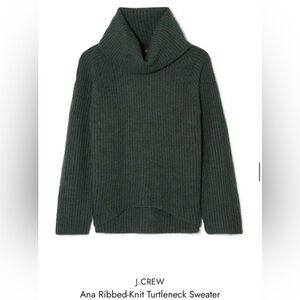 J. Crew Point Sur Ana Ribbed Knit Turtleneck Sweater